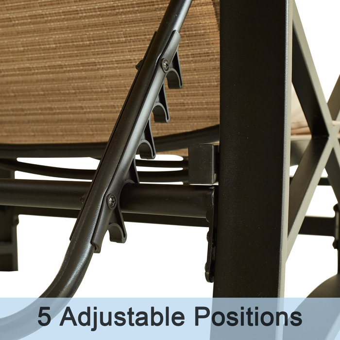 17 Stories Speidel Outdoor Metal Chaise Lounge & Reviews Wayfair